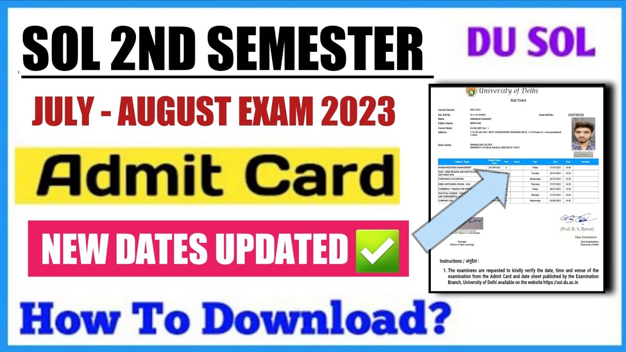 du-sol-second-semester-new-admit-card-released-2023-ii-2nd-sem-exam