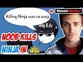 When a Noob kills Ninja in Fortnite Battle Royale