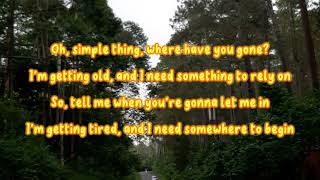 Oh simple things where have you gone - (somewere only we know) -keane (Lyrics/Lirik)