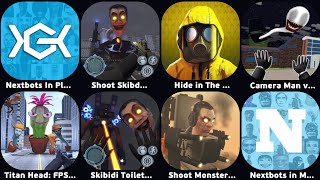 Nextbots In Playground Mod,Shoot Skibd Toilet Head Survival.io,Camera Man vs Toilet Head TPS screenshot 2