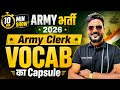 Army Exam 2026 | Army Clerk Vocab the 10 minutes show 2026 | Army Clerk English 2026