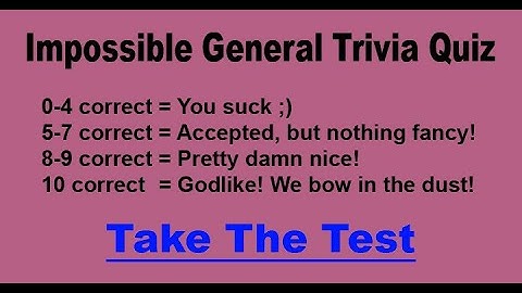 Test Your Knowledge: Fun Trivia Quiz with Surprising Answers!