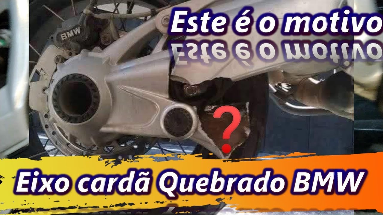 Eixo cardã quebrado BMW GS 1200 este é o motivo.