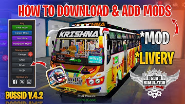 How to Download And Add Bus Mods In Bus Simulator Indonesia in Tamil | Add Mods In Bussid | Bus Mods