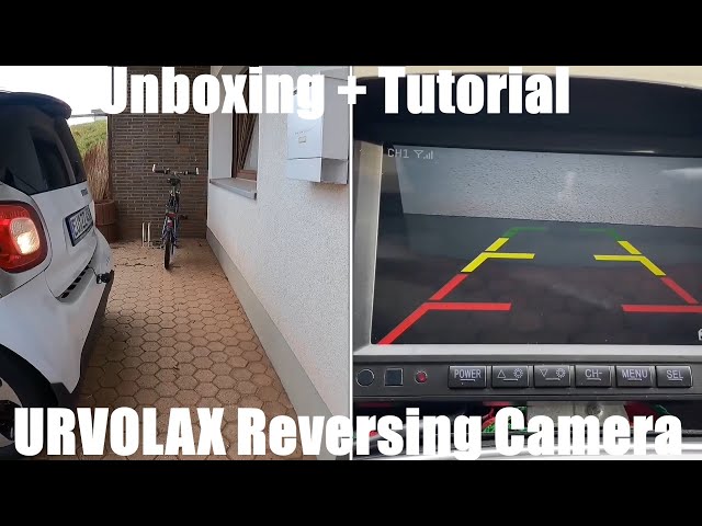 URVOLAX Wireless Reversing Camera Kit Video Recording 7 inch screen FHD  unboxing and instructions 