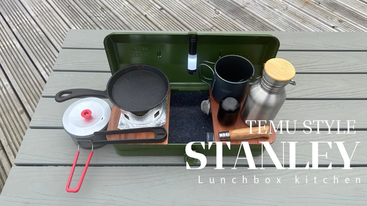 Stanley Lunchbox style kitchen from Temu | camp kitchen