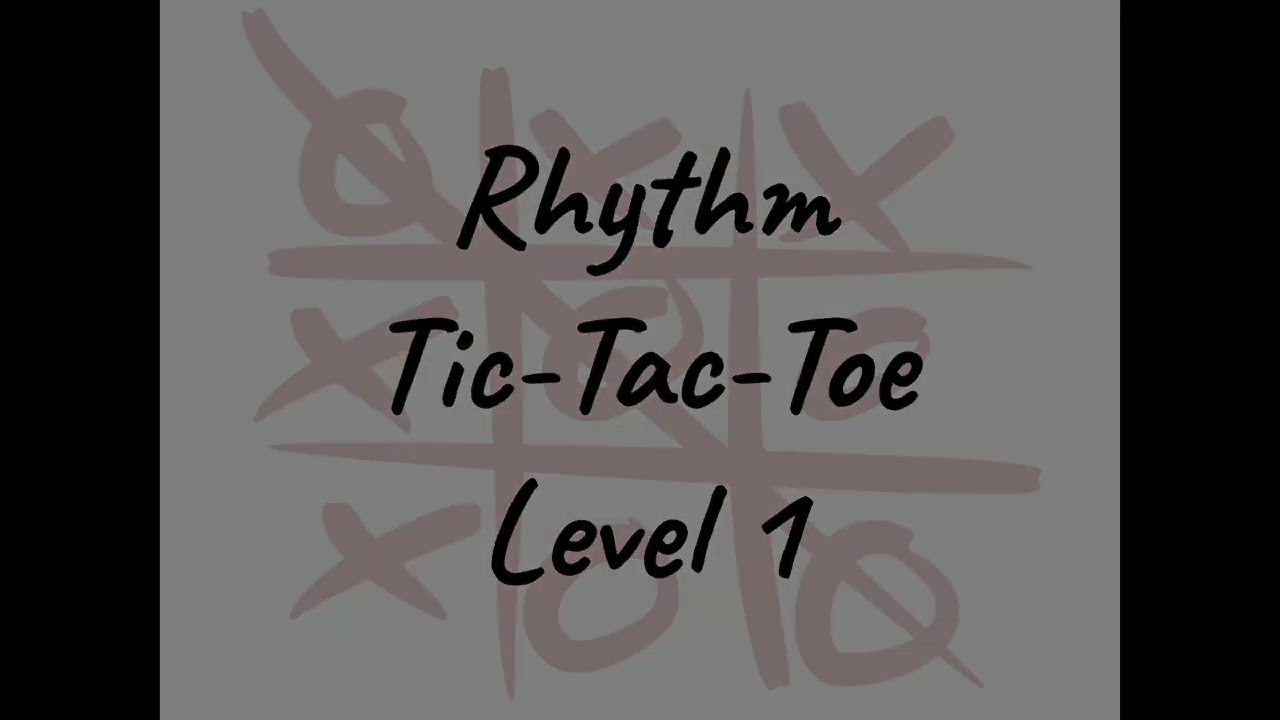 Rhythm Tic-Tac-Toe Game – Music Escapades Shoppe