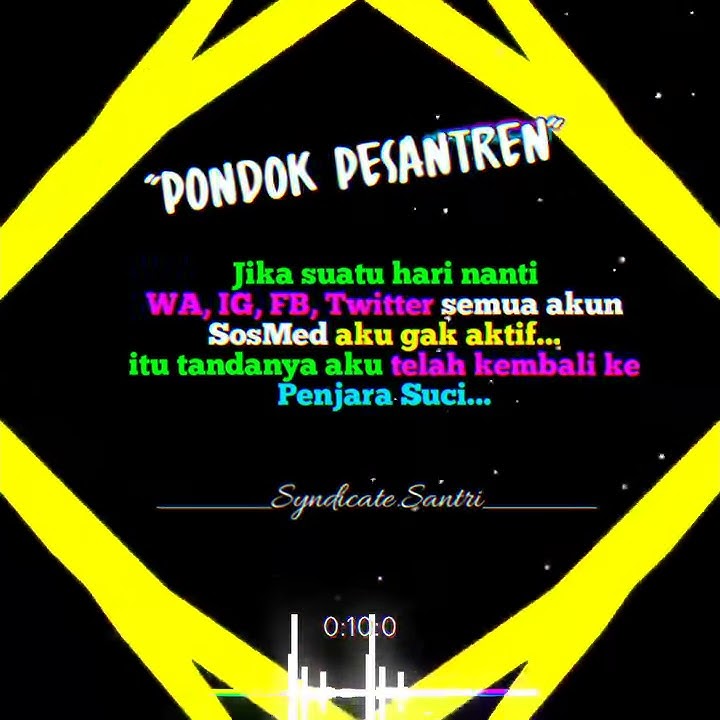 Story wa // santri balik ke pondok...