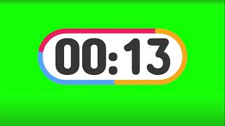 28 Second countdown timer with beep at every second 🔔|Greenscreen | copyright free