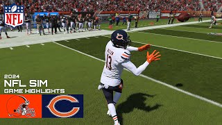 Chicago Bears vs Cleveland Browns NFL Simulation (Madden 25 Rosters)