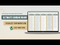 Kanban Board for Productivity & Task Management | Step-by-Step Google Sheets & Excel Full Tutorial