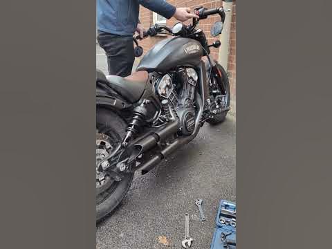 indian scout bobber slip on exhaust