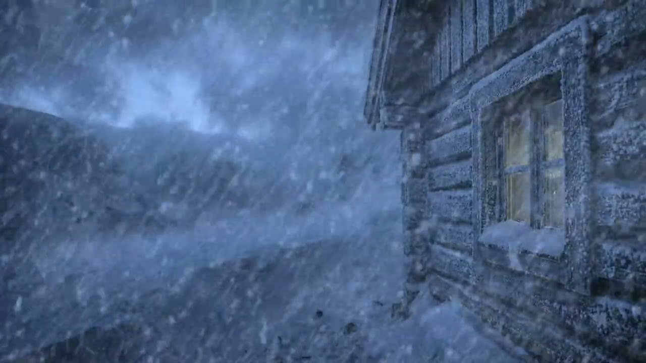 Deep Relax: Blizzard Sounds for Sleep, Relax | Winter Storm, Snow Ambience & Constant Wind Sound