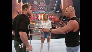 Celebrity Test W/ Stacy Keibler Demands An Apology From "Stone Cold" Steve Austin In-Ring (WWE Raw 10/20/03) Profile