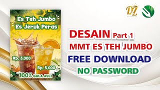 FREE DESAIN SPANDUK ES TEH KEKINIAN CDR
