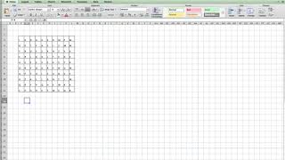 Create a word search in Excel