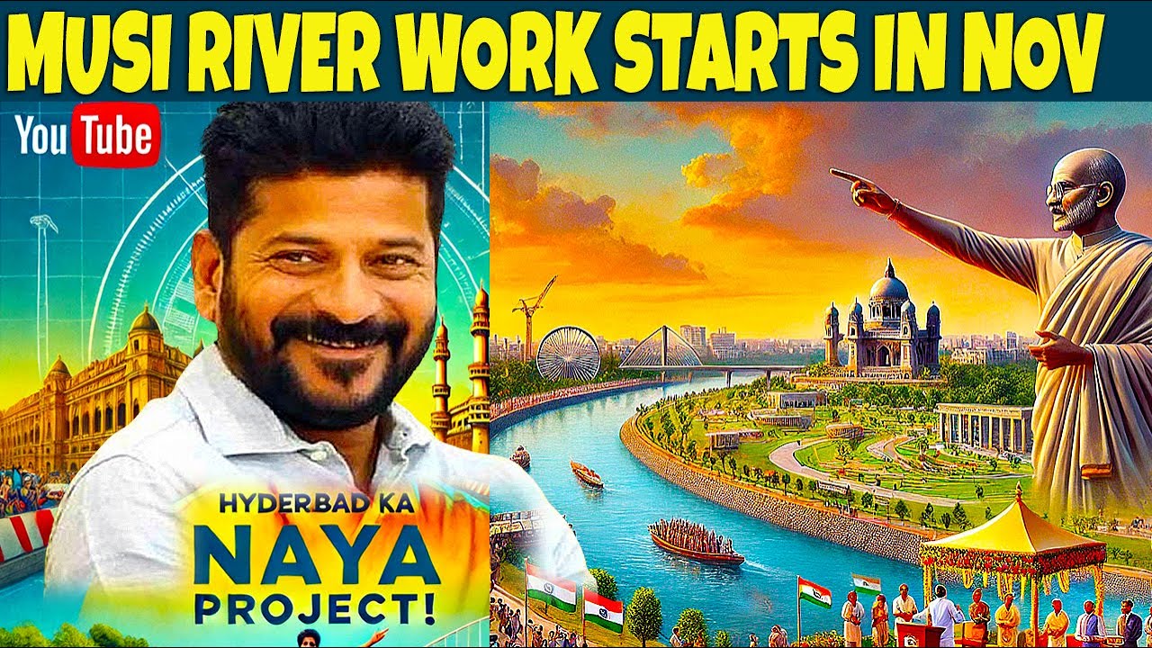 Hyderabad’s Transformation: World’s Largest Gandhi Statue & Musi Riverfront Vision!