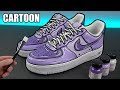 Custom cartoon air force 1s giveaway