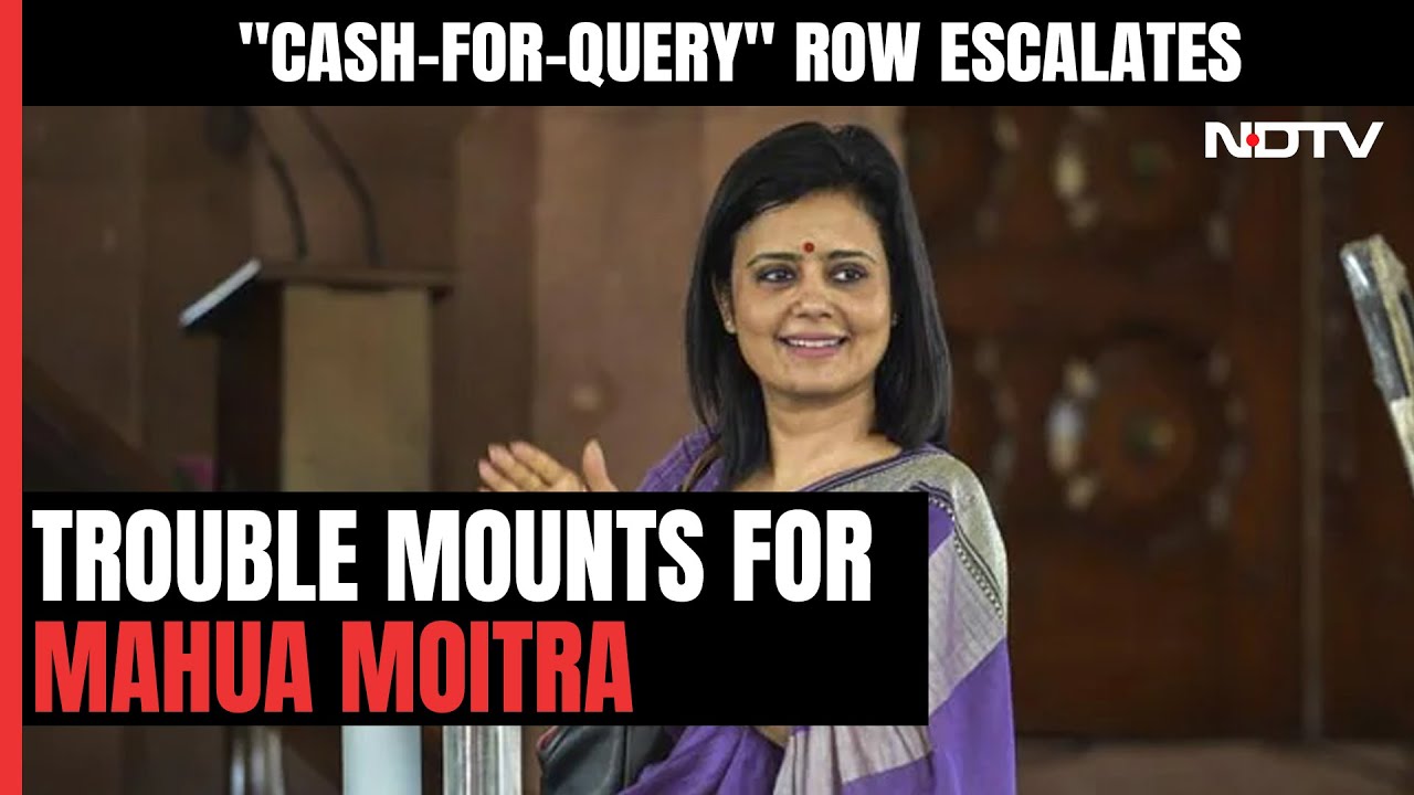 Cash-for-query' row: 62 questions by Mahua Moitra, 9 on Adani, 1 on  Hiranandani group