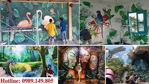 Vẽ tranh tường 3D theo yêu cầu thi công theo quy trình trọn gói uy tín chuyên nghiệp
