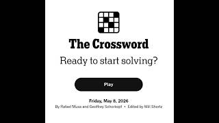 The New York Times Crossword 08/05/2026