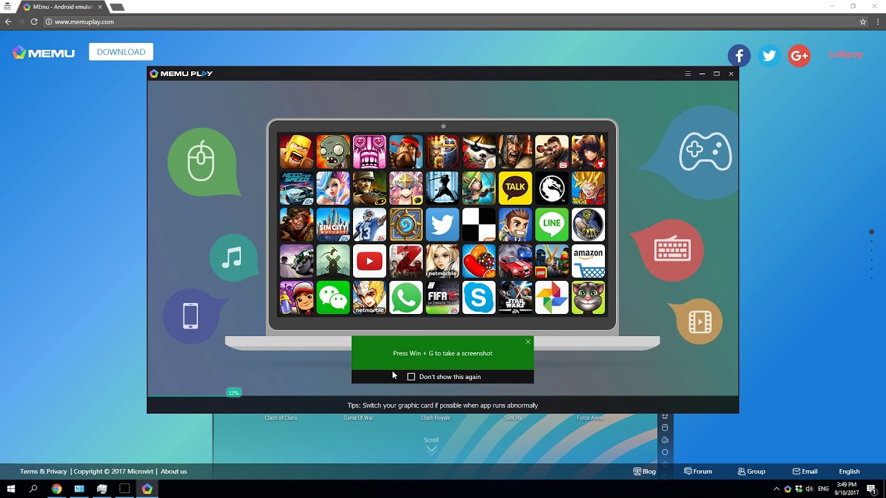 How to run android apps on windows 8