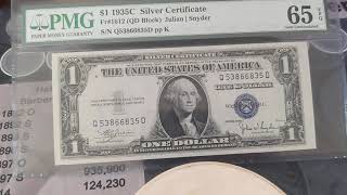 Celebrity Fancy Friday 1935 Silver Certificate Radar Wealth
