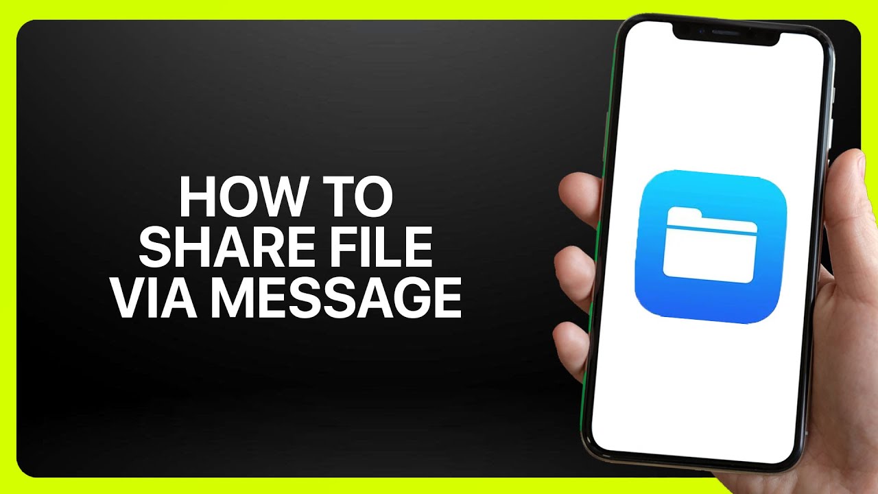 How To Share File Via iMessage In iPhone Files App 2025! Tutorial - YouTube