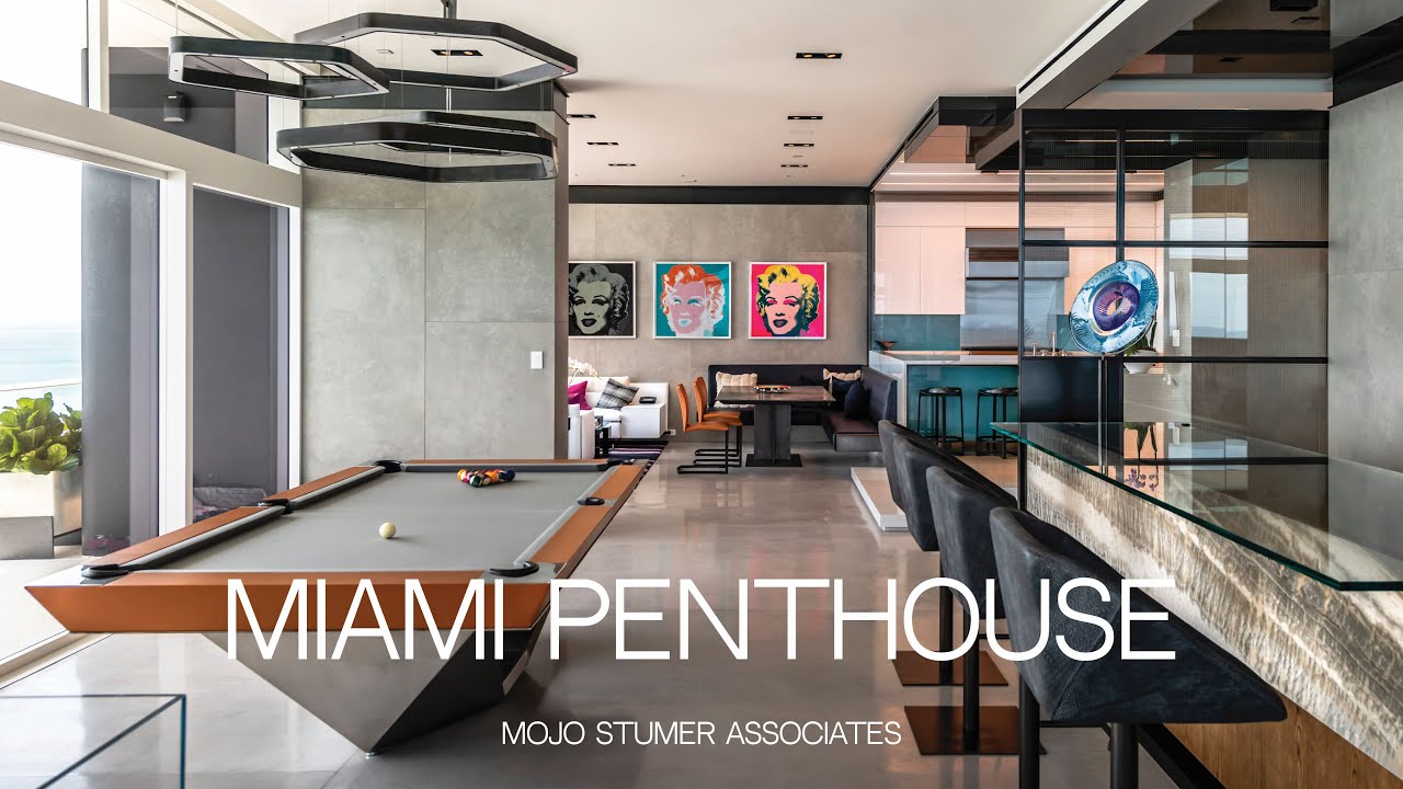 Miami Inspired Modern Penthouse by Mojo Stumer Associates | 4K