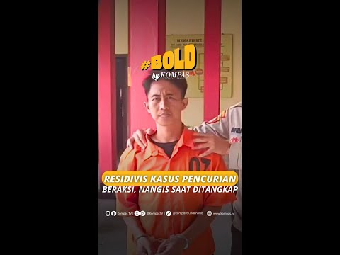 Residivis Kasus Pencurian Beraksi, Nangis Saat Ditangkap #short