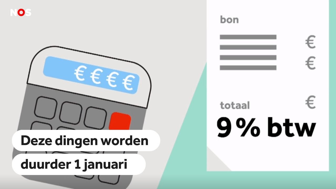BTW-VERHOGING: Dit wordt duurder per 1 januari