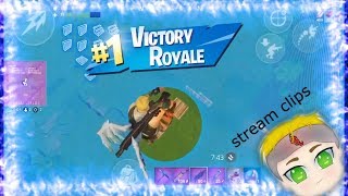 FORTNITE MOBILE STREAM CLIPS #3! Skybridges + No way clutches + Noobiest moments in fortnite mobile!