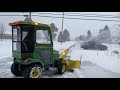 Gaylord, Michigan first snow blowing this year. John Deere X-758. 10 inches of snow. Dec 12, 2020