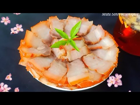 Video Có thịt ba rọi ngâm theo công thức này màu đẹp thấp vị... - youtube