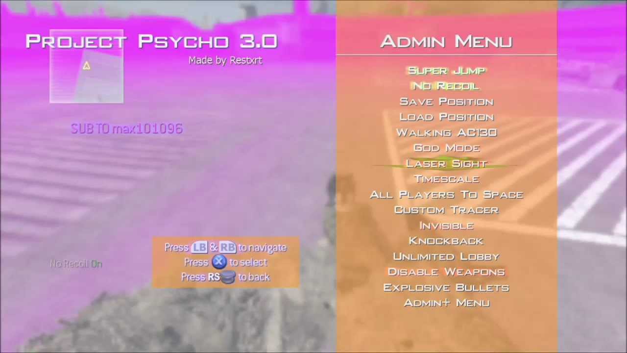 MW2 Project Psycho 3.0 All Client Mod Menu TU8 (Download) - YouTube
