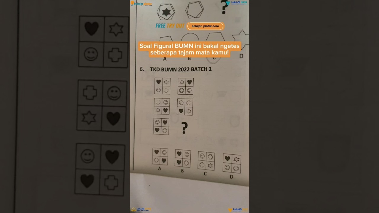 Soal Figural BUMN - Pola Mirror📚 
