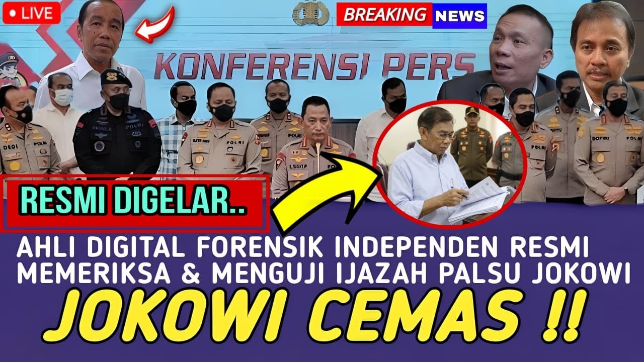 JOKOWI CEMAS !! AHLI DIGITAL FORENSIK INDEPENDEN AKAN SEGERA MENGUJI KEASLIAN IJAZAH MILIK JOKOWI