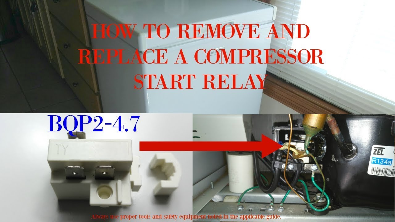 HOW TO REMOVE AND REPLACE A COMPRESSOR START RELAY (BQP24.7) YouTube