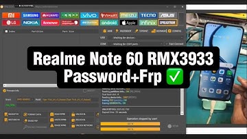 Realme Note 60 RMX3933 Password + Frp bypass with UnlockTool