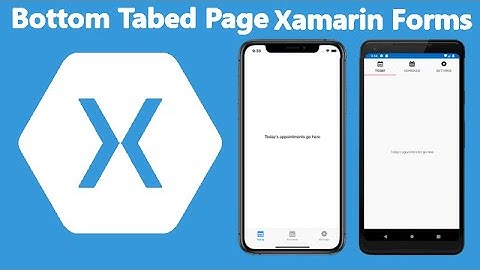 Xamarin forms put search bar on top tabbed page năm 2024