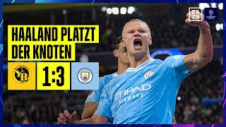 Thumbnail for Doppelter Haaland zum Erfolg für City: Young Boys - Man City | UEFA Champions League | DAZN