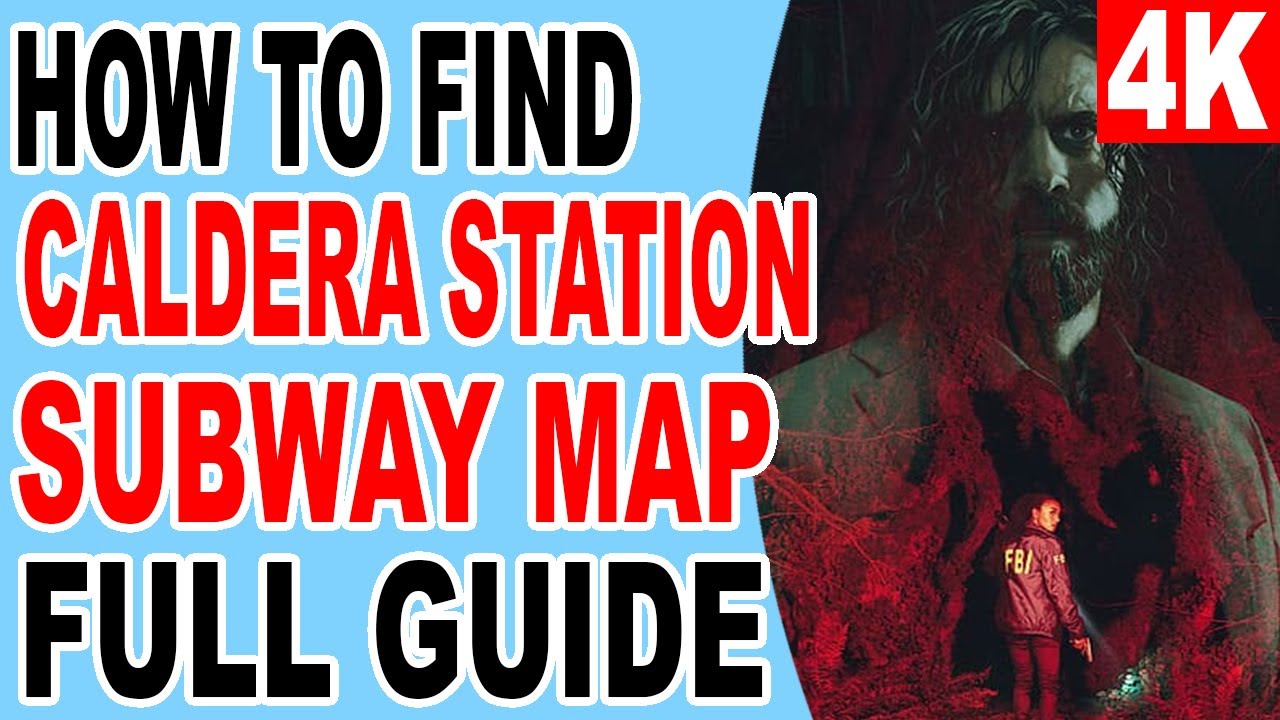 Caldera Station Subway Map Location - Alan Wake 2 2023 PS5 Console