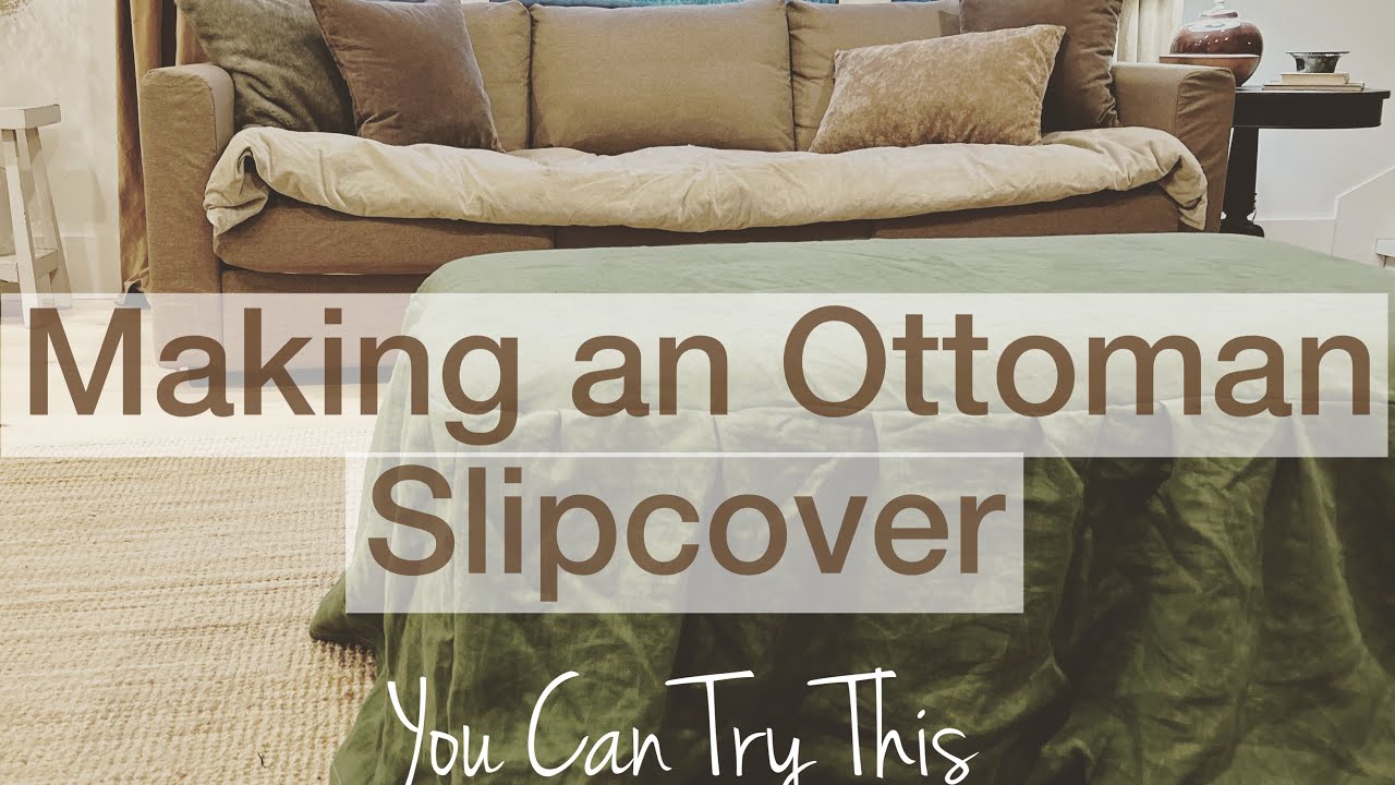 DIY Ottoman Slipcover / Basic skills