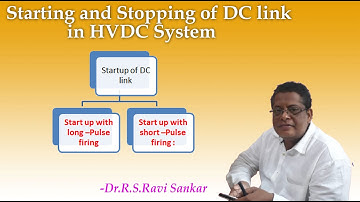 Starting and Stopping of DC link in HVDC system