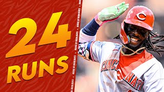 Cincinnati Reds Score 24 Runs In Mlb Game Every Run Vs Orioles