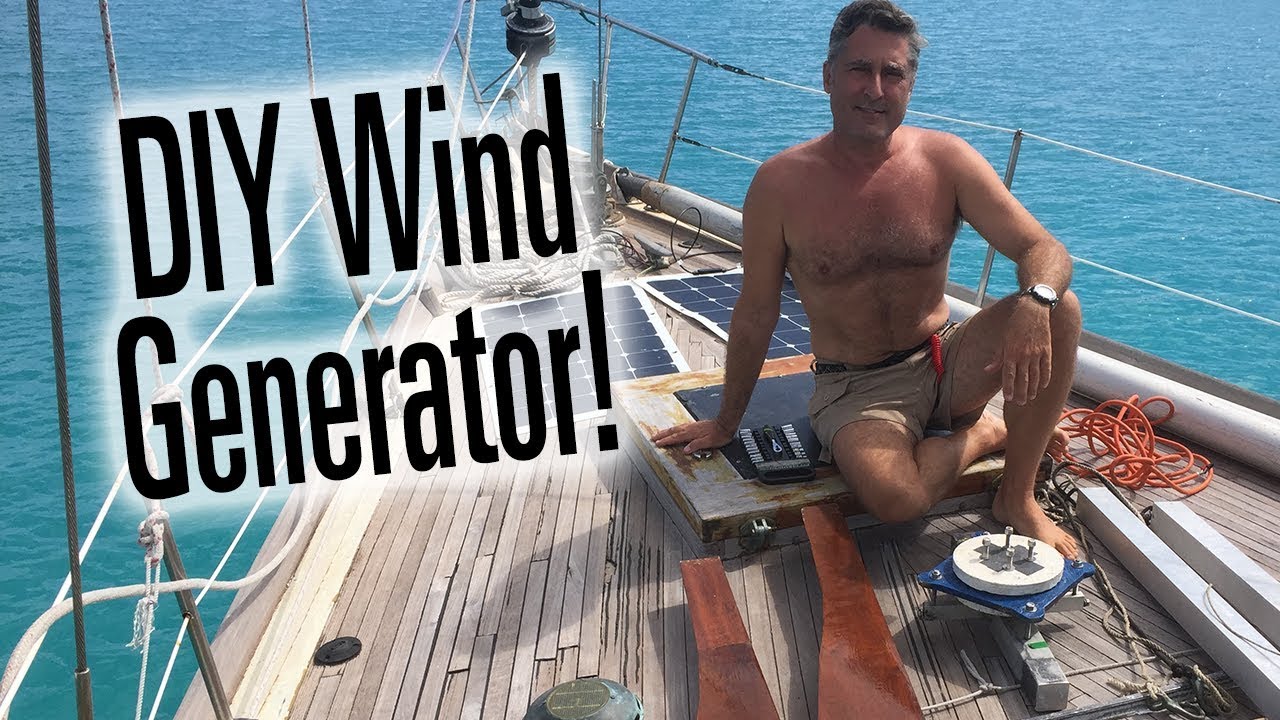 Clark’s DIY WIND GENERATOR, 3 Phase to DC power on a sailboat (Sailing SV Temptress)