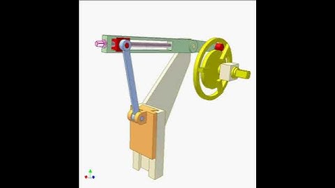 Cam and crank slider mechanism 3