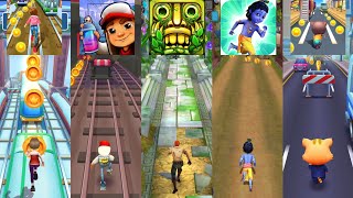 Subway Princess Runner 🆚 Temple Run 2 🆚 Subway Surfers 🆚 Little Krishna 🆚 Cat Runner screenshot 1