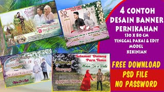 MODERN WEDDING BANNER TEMPLATES, ready to edit, free download