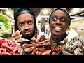 British rappers try chanel pork ribs in korea